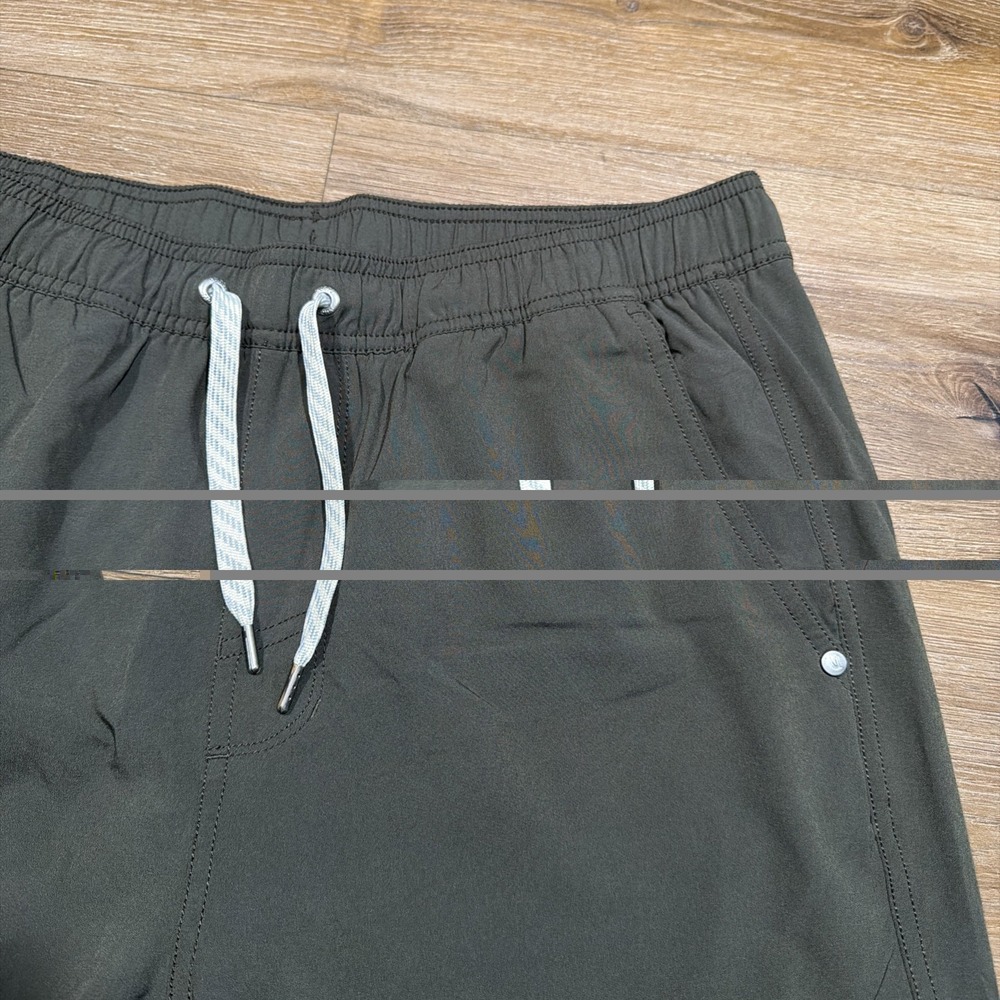 Vuori Mens LARGE Lined Kore Jogger Pants Grey Elastic Waist Drawstring V456 - Picture 5 of 12